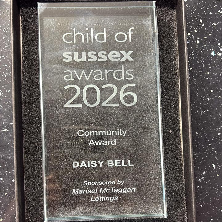 Daisy Bell Wins Community Award At The Child Of Sussex Awards 2026