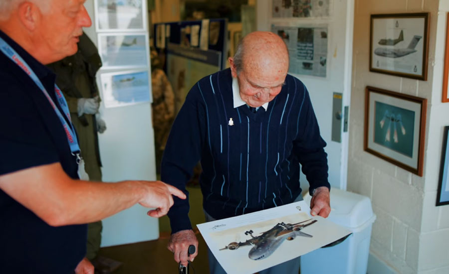 Phil Reconnects With His RAF Past - Churchfields Care Home